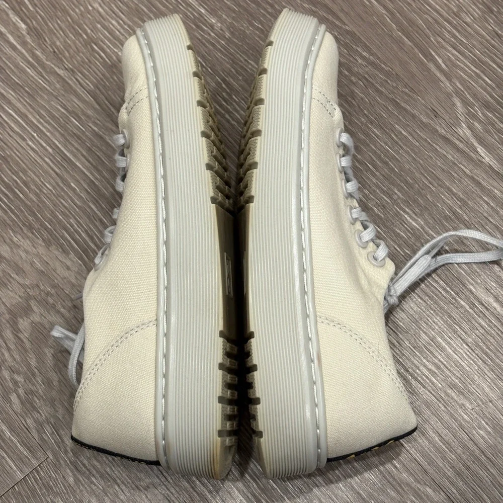 Dr. Martens Dante Canvas Casual Shoes Beige Parchment Low Top Sneakers 6-6.5